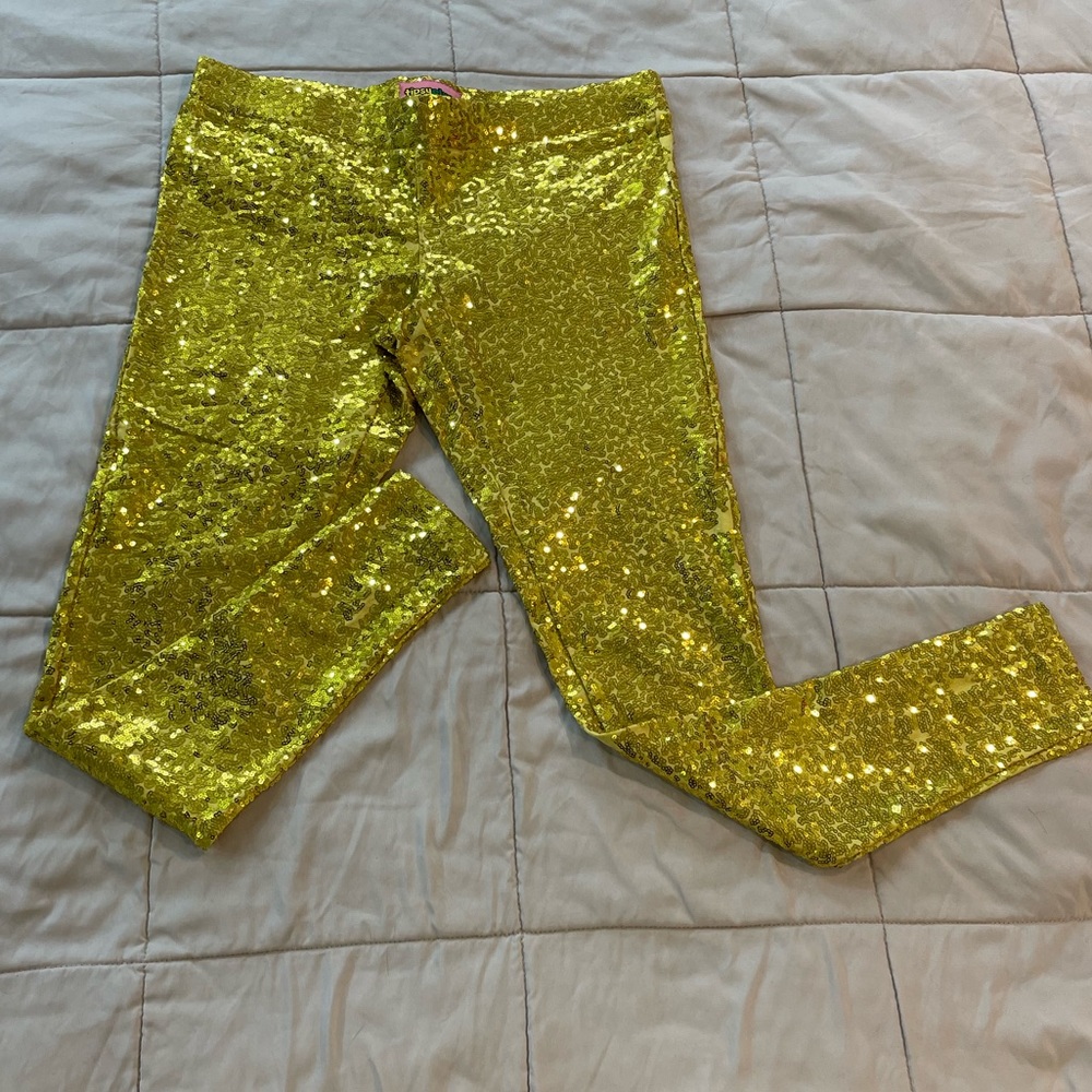 Gold Sequin Leggings